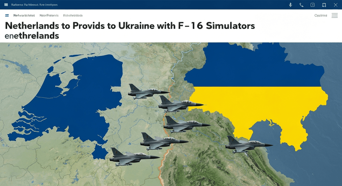 Нідерланди передадуть Україні авіасимулятори F-16