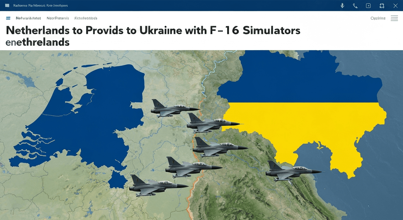 Нідерланди передадуть Україні авіасимулятори F-16